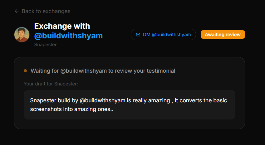 TestimonialX tweet media