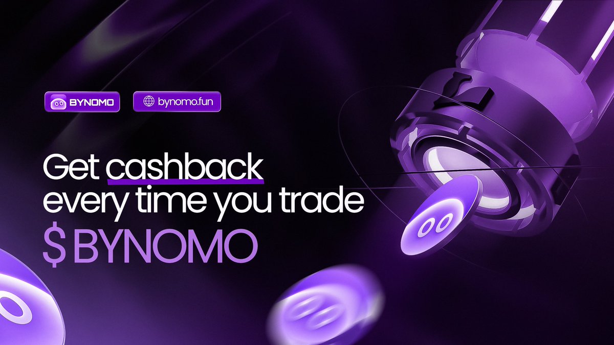 🚨BIG NEWS🚨

You can now get Cashback whenever you trade $BYNOMO 

Trade on <a href="/BagsApp/">BAGS</a> 

CA: Faw8wwB6MnyAm9xG3qeXgN1isk9agXBoaRZX9Ma8BAGS