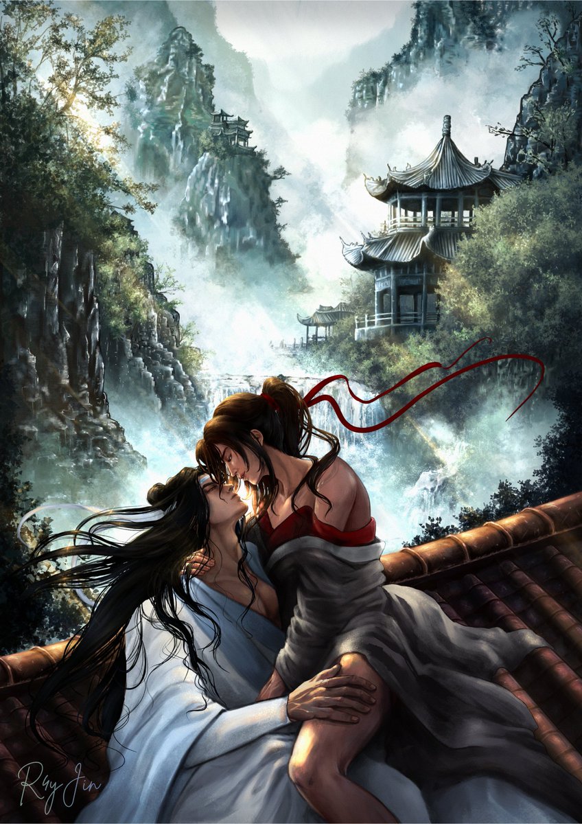 R4yJin's tweet photo. Birthday present for my dear sunshine @grasszen_97 🫶🏼

That background took me ages but I'm proud how it turned out ✨️

#mdzs #wwx #lwj #weiying #lanzhan https://t.co/i7LIQrUhX0
