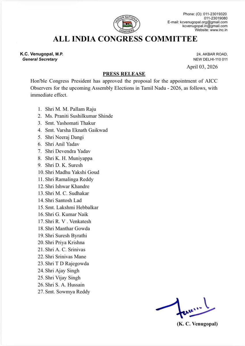 Congress tweet media