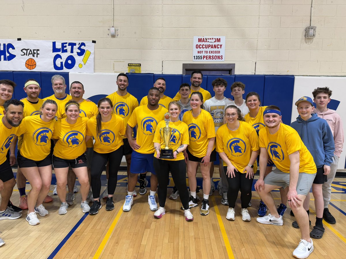 MECSDSpartans's tweet photo. How about another shoutout for our 2026 Athletes to Athletes charity game winners - Our K-8 Teachers! https://t.co/uZ0EmnBrBF