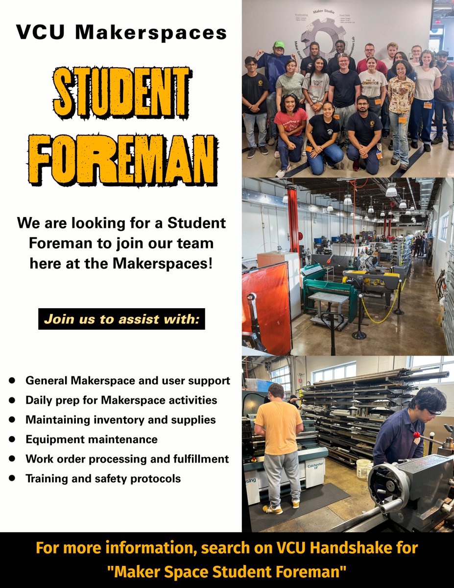 VCU College of Engineering Makerspaces tweet media