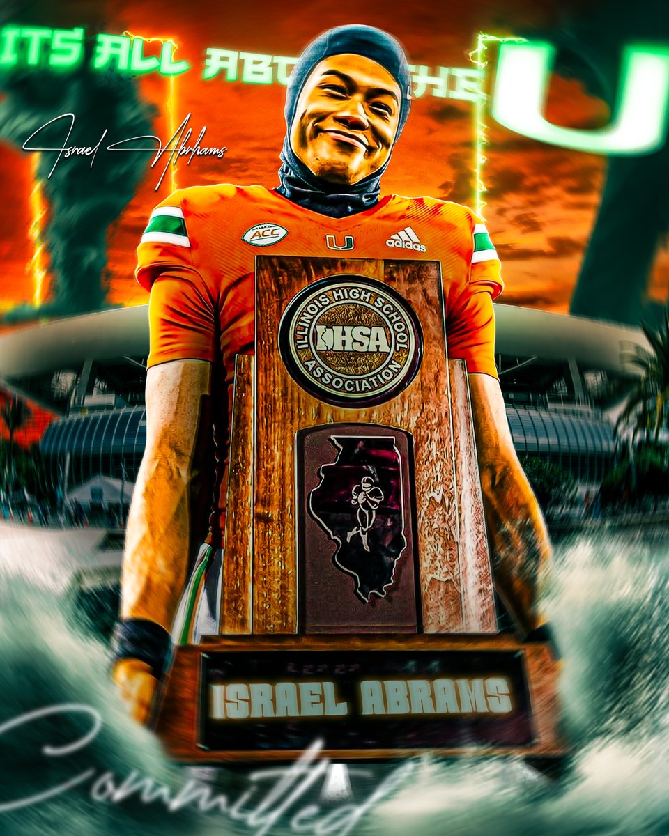 BREAKING: <a href="/CanesFootball/">Miami Hurricanes Football</a> has landed a commitment from elite class of 2027 quarterback Israel Abrams.

As always, <a href="/GabyUrrutia247/">Gaby Urrutia</a> was all over this one.

Massive win for <a href="/coach_cristobal/">Mario Cristobal</a> and Miami.

Story: 247sports.com/college/miami/…

<a href="/israelabramsqb7/">Israel Abrams 4⭐️</a> 

<a href="/247Sports/">247Sports</a> 🤝 <a href="/CfbRalb/">Riley Alberts</a> 🔥