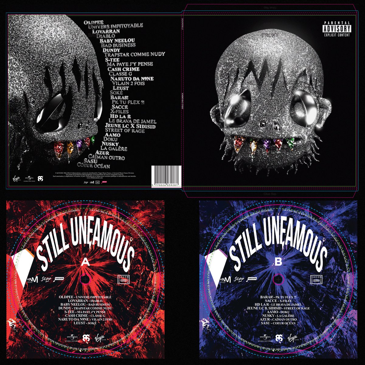 tragisto's tweet photo. UNFAMOUSLOUIE - STILL UNFAMOUS 💎

COVER PORJET (+SINGLES 1&amp;2) + BACKCOVER / DESIGN VINYLE.

Encore merci au frère @unfamouslouie pour la confiance 🙏🏻 https://t.co/5Rj4RimOqz