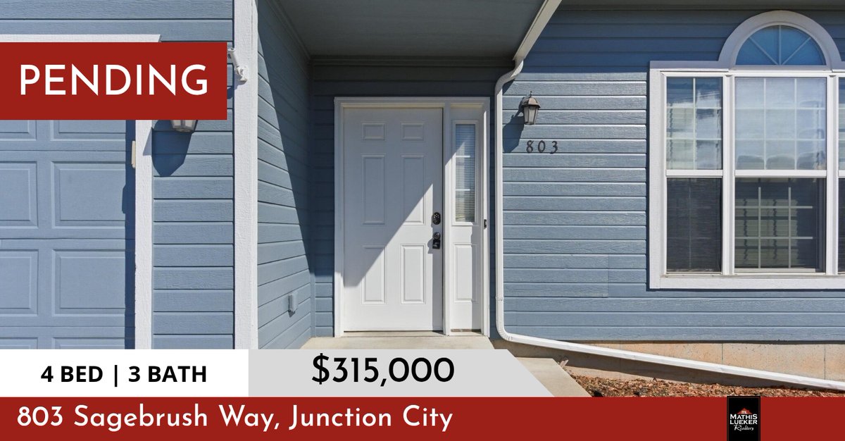 This listing is now pending sale! If you're interested in buying or selling your home, don't hesitate to reach out to Amanda at (620) 290-2042 or Staci at (785) 223-1308.

Mathis Lueker REALTORS
785-762-3400
809 S. Washington... homeforsale.at/803_SAGEBRUSH_…