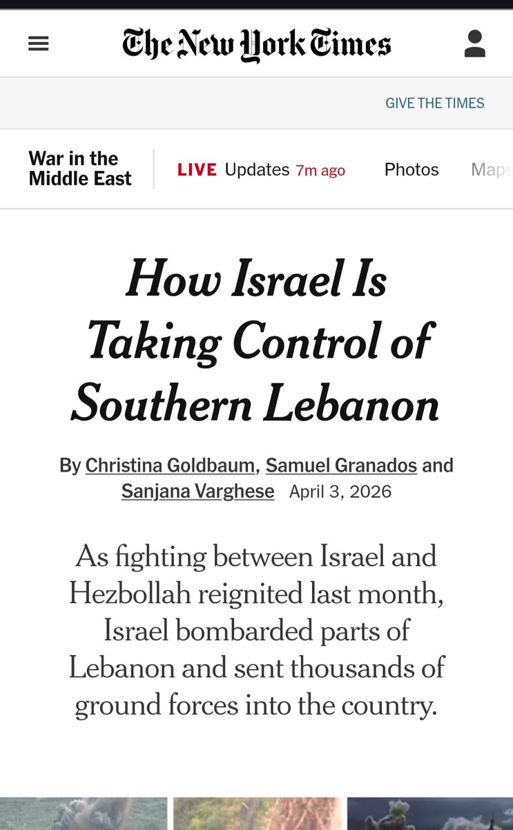 allimadi's tweet image. It's not #Israel 'Taking Control' of Southern #Lebanon #warmongers @nytimes International #law governing #wars of #aggression refer to it as #Occupation @CIJ_ICJ

Do you really think readers miss all this?