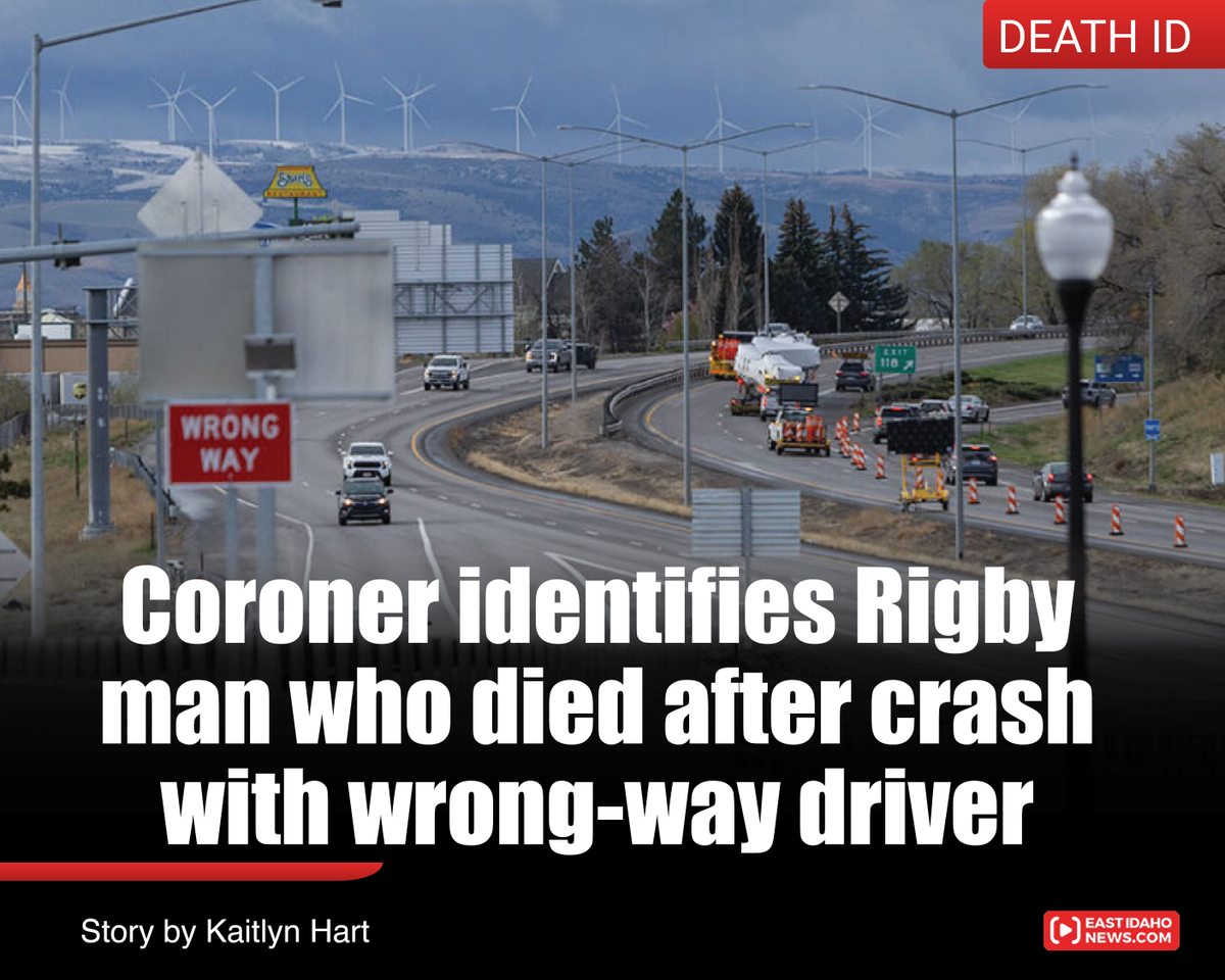 EastIDNews's tweet image. A 39-year-old man who died after a wrong-way driver crashed into him on the interstate on Thursday morning has been identified.

eastidahonews.com/2026/04/corone…

Story by @NewswithKait #EastIdahoNews #trafficsafety