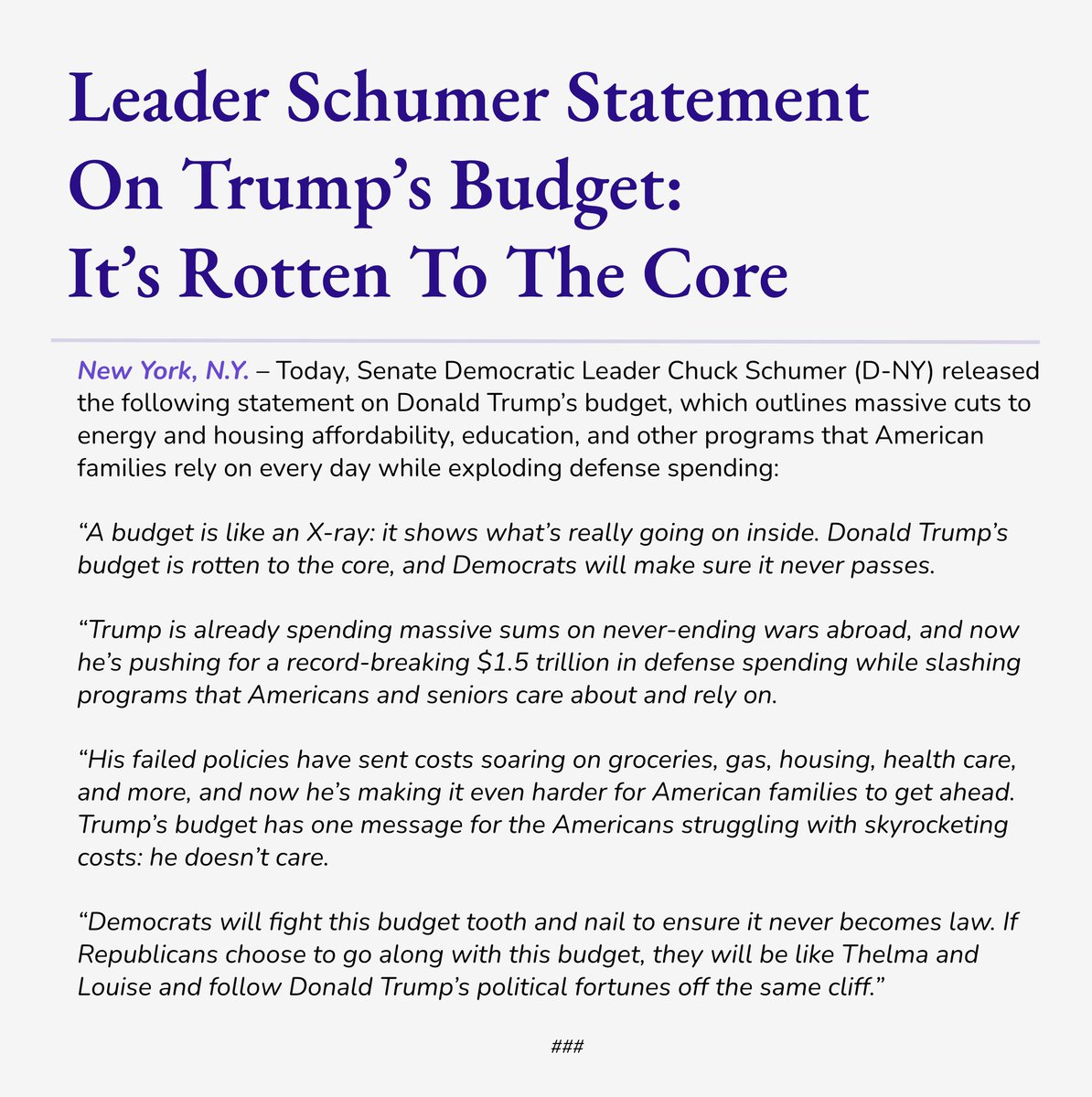 Chuck Schumer tweet media
