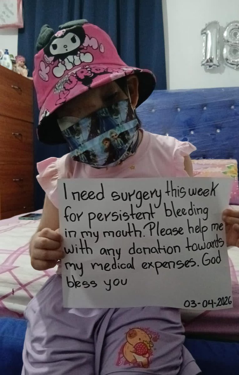 Genesis needs us TODAY 🚨 Genesis is only 8 years old and possesses unwavering courage. After a tough battle against a maxillofacial tumor that affected her face, she now faces a critical crisis: uncontrollable oral bleeding that is putting her life at risk.