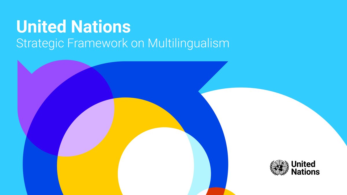 UNDGACM_EN's tweet image. 🎉Celebrating 2 years of the @UN Strategic Framework on #Multilingualism! 🇺🇳 🌍

As we move forward, it continues to guide our next steps toward a more linguistically-diverse &amp;amp; agile Organization. 📈

🗺️Discover the path ahead: 🔗 bit.ly/3VBRXN9