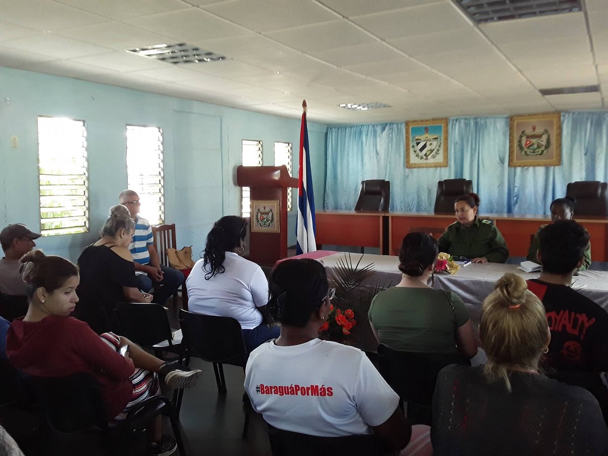 MatosNeudel's tweet photo. Se desarrolla en el municipio #BaraguáPorMás, Bastión Universitario, en la Sede de la Asamblea del #PoderPopular, situada en el Consejo Popular de Gaspar. #CubaEstáFirme https://t.co/I5ey0p8VZj