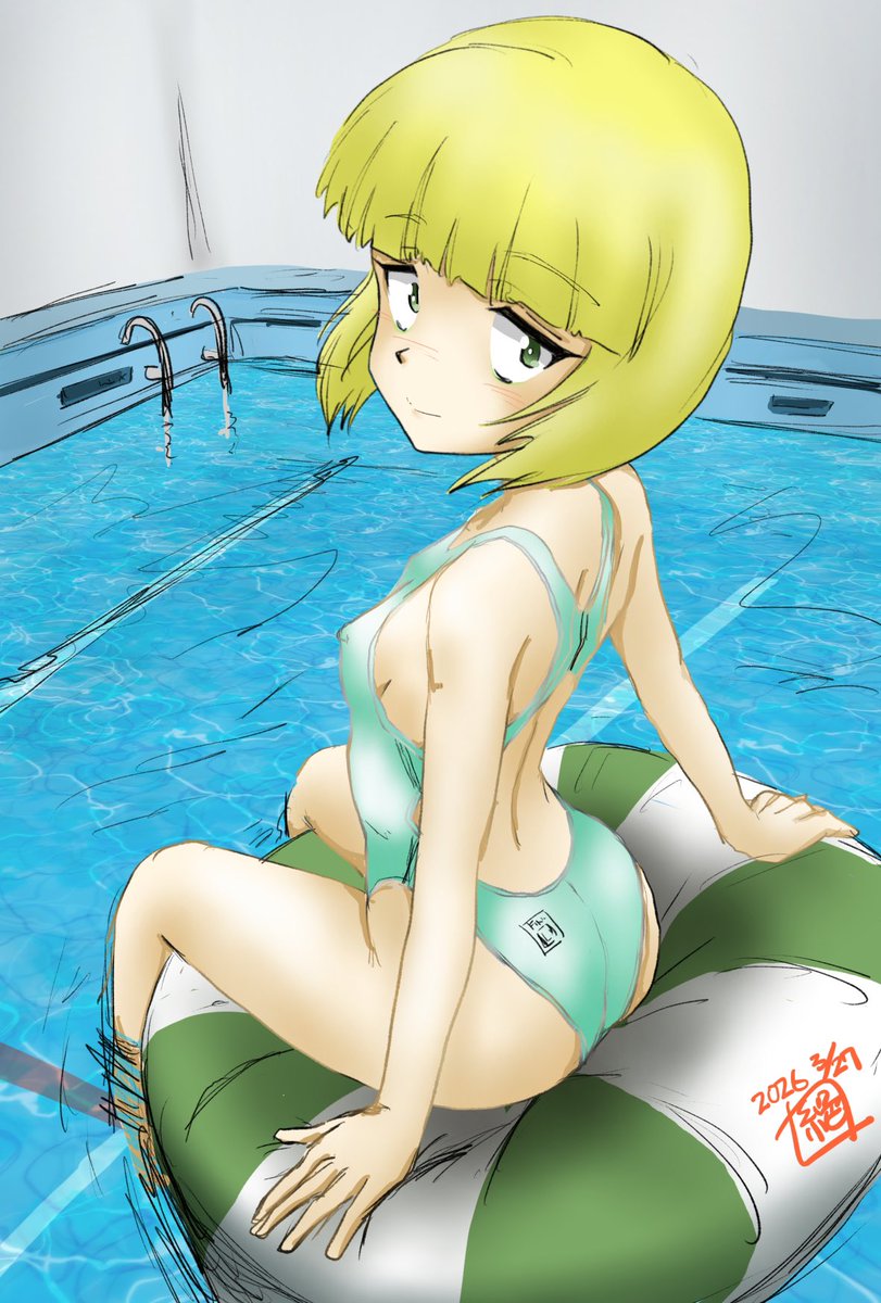 #週末ガルパンお絵描き120分一本勝負
#週末ガルパンお絵描き120分一本勝負20260327
お題「大洗女子学園」
なんだかいいねいっぱい貰えたので
色塗りをしてみました
カトラスさんの競泳水着はいいねぇ
心が洗われる…
たまんねーぜ!!
#後ろ姿の美学
#ガルパン 