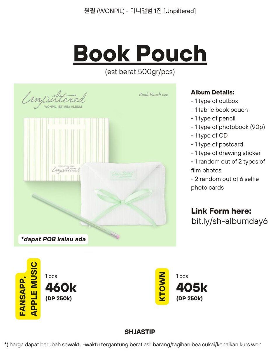 Open PO Album WONPIL DAY6 tweet media