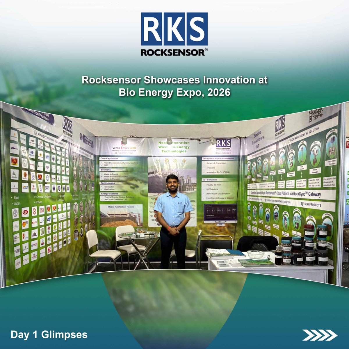 rocksensor_ind's tweet photo. Thank you to everyone who visited the Rocksensor stall on Day 1!

Great industry engagement and technical discussions on pressure, flow, level &amp; temperature instrumentation for bioenergy and renewable applications.

See you on Day 2! https://t.co/8Fp3N76omt
