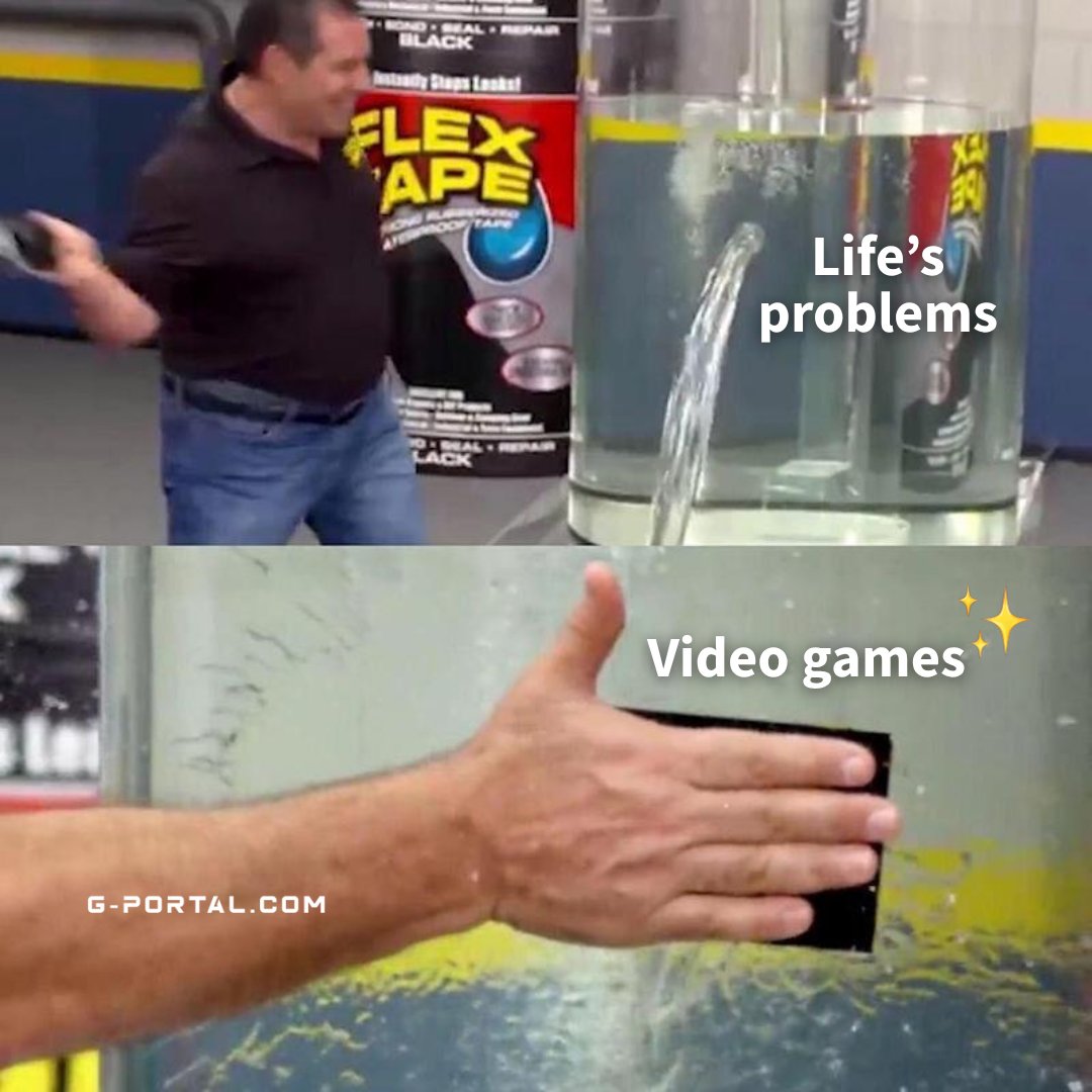 gportalint's tweet image. Easy fix 🛠️✨

Sometimes a few hours in another world is the only "maintenance" we need. 

#GPORTAL #GamingMemes #GamerLife #LifeHacks