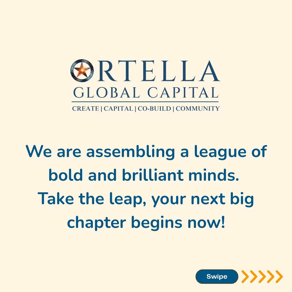 Ortella Global Capital, co-building companies tweet media
