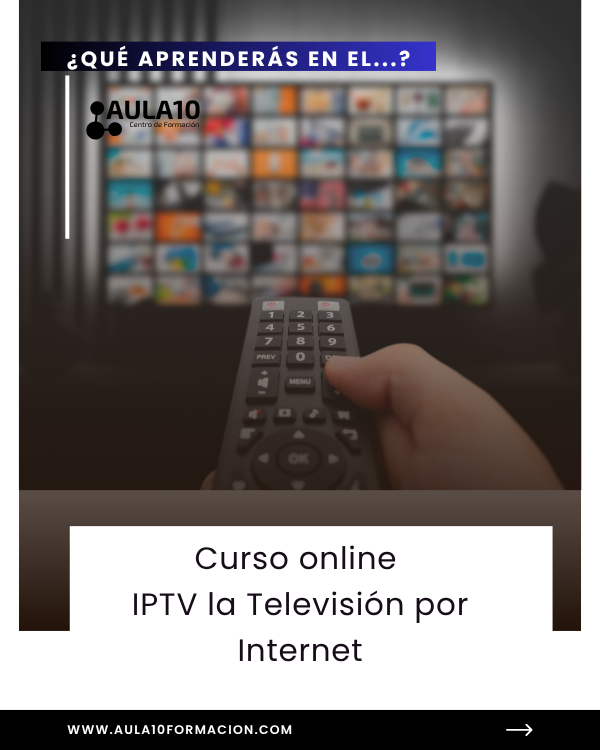 aula10's tweet photo. 📺 Curso Online IPTV: la televisión por Internet

Aprende:
✔️ Streaming y transmisión IP
✔️ Servidores y codificación de vídeo
✔️ Gestión de contenidos digitales
🚀 Fórmate en un sector en crecimiento
💸 10 % descuento con REDES10
🔗 https://t.co/w1LKJAtQ7x https://t.co/46ZXK2zqDl