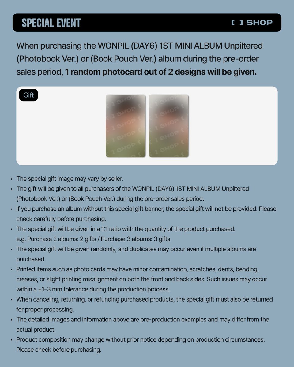 Open PO Album WONPIL DAY6 tweet media