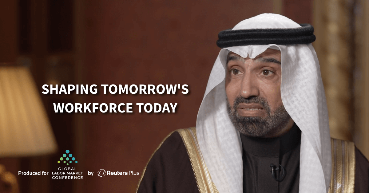Reuters's tweet photo. Discover Saudi Arabia's concrete labor market reforms and their measurable impact on productivity. Minister Al-Rajhi reveals the Kingdom's blueprint for workforce transformation: https://t.co/apOO5zeP9V https://t.co/W71ttiFhEK
