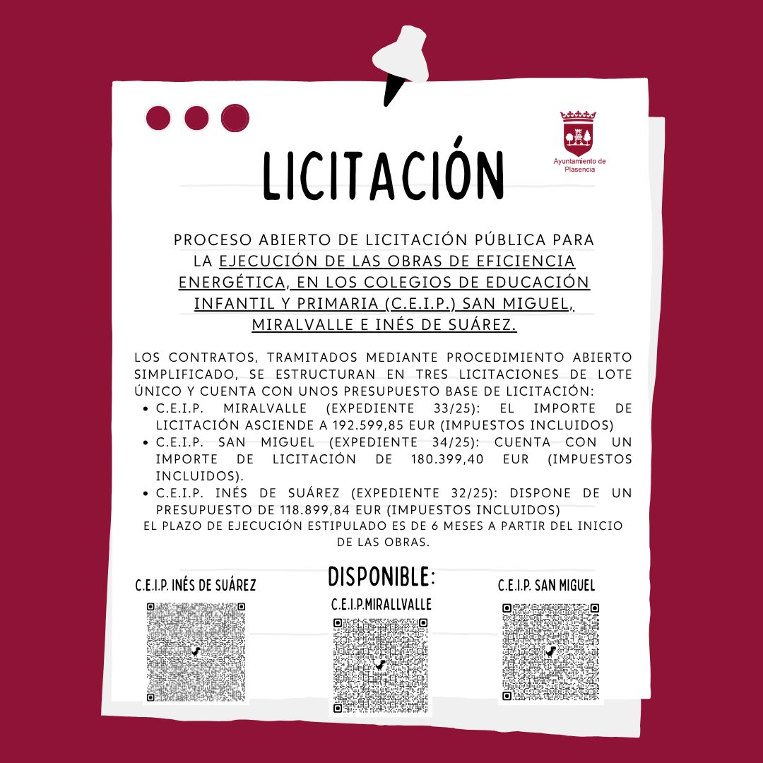 Ayto. de Plasencia tweet media