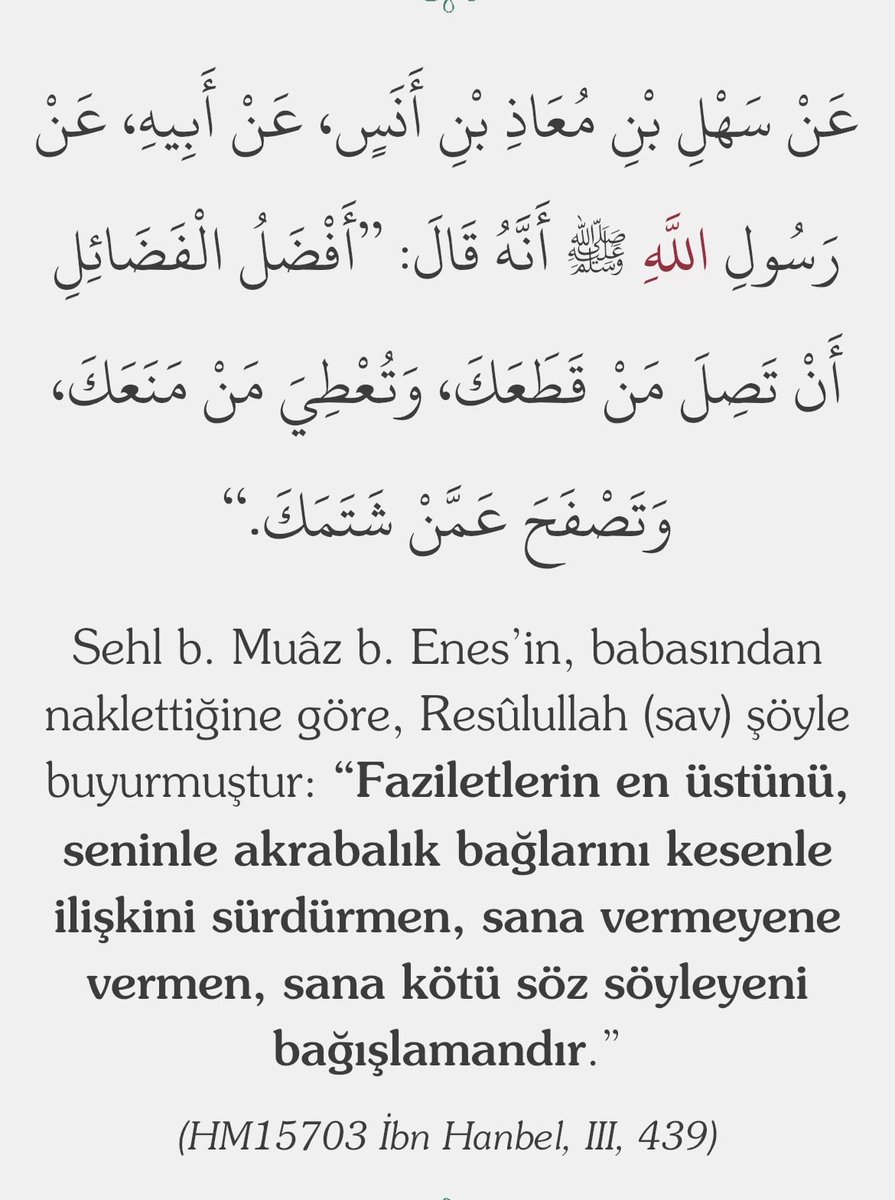 Faziletlerin en üstünü ,