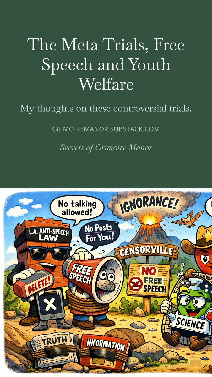 CJFerguson1111's tweet image. In my essay today I look at the recent #meta lawsuits decided this week in LA and New Mexico. What implications might they have for #freespeech? Did the juries understand the science or respond to moral panic? How much influence and surveillance will the government now have over