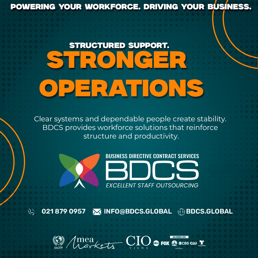 BDCSGlobal1's tweet photo. 🚀 Structure enables reliable results.
#BDCS #StructuredSupport #OperationalEfficiency #PoweringYourWorkforce
Powering Your Workforce. Driving Your Business. https://t.co/pyrPYDaDOX