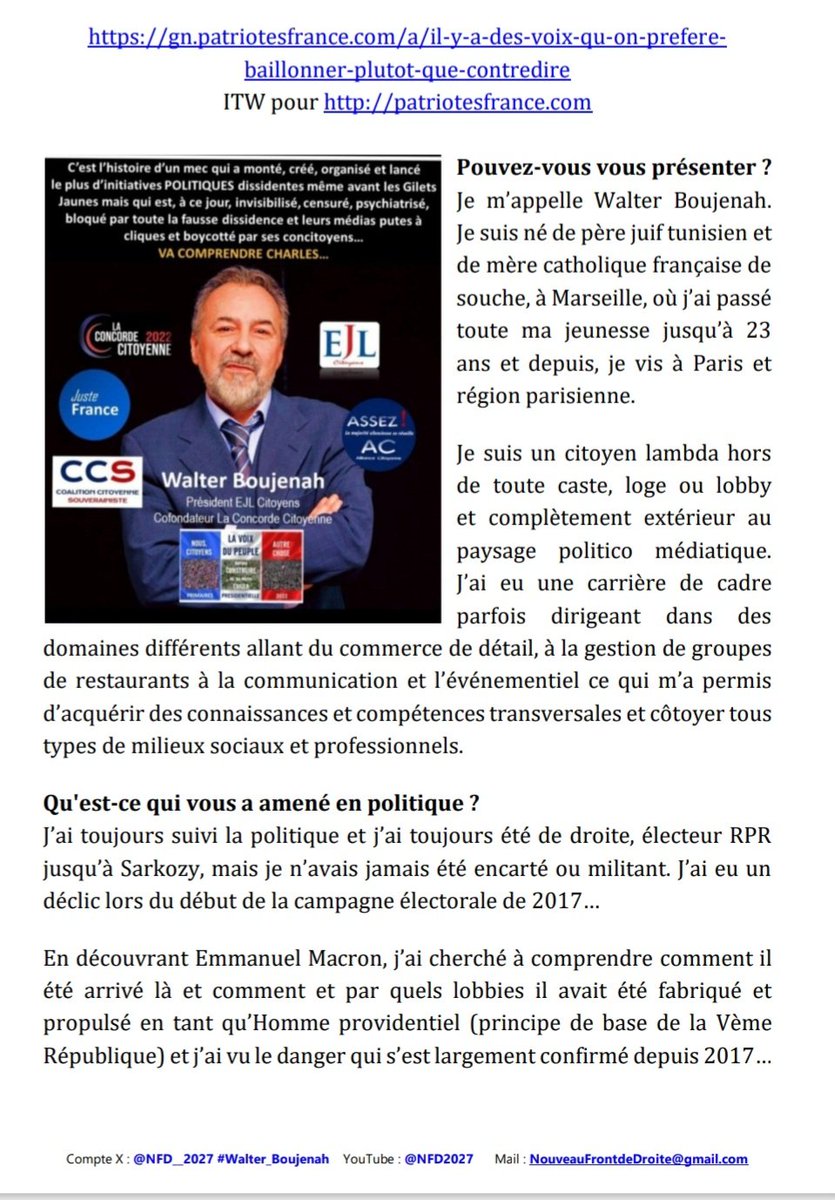 Walter Boujenah 🇫🇷✡️✝️ tweet media