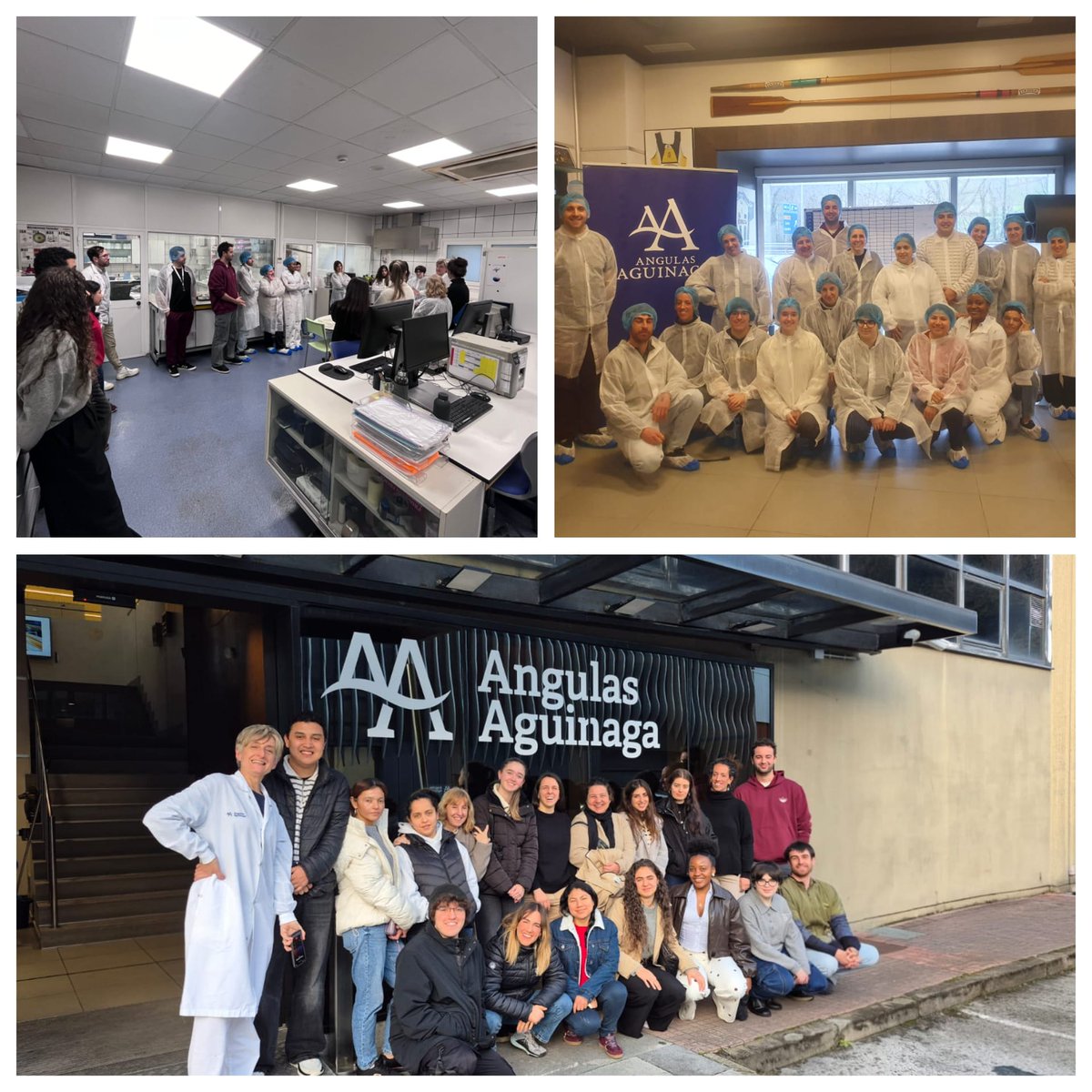 KIMIKA_DonBosco's tweet photo. [cas] Salida a la empresa Angulas Aguinaga con el alumnado de Grado C 🔍✨; allí hemos analizado el proceso productivo y la importancia del control de calidad 🐟📦 🏭. ¡Muchas gracias por la acogida! 🙌 @KIMIKA_DonBosco, @GrupoAAguinaga #FP #GradoC #Industria #Calidad #DonBosco https://t.co/fVpybig9qM