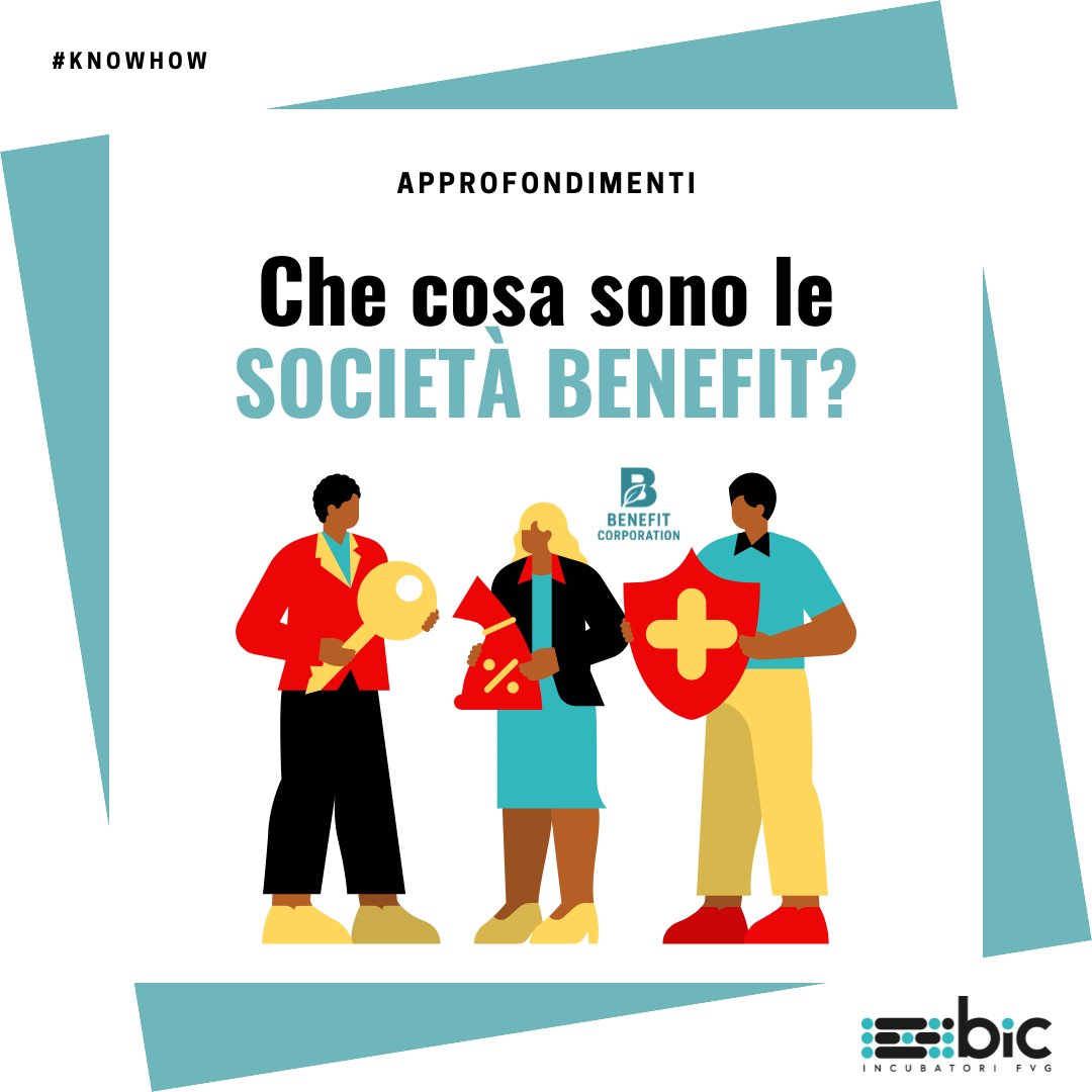 BICFVG's tweet photo. Le Società Benefit rappresentano una delle evoluzioni più significative del fare impresa in Italia. 🙌 Tre elementi le definiscono: doppio scopo, governance responsabile e trasparenza. Vai al link per approfondire: https://t.co/GWo8lu2Rlc https://t.co/SC1SXcU2sE