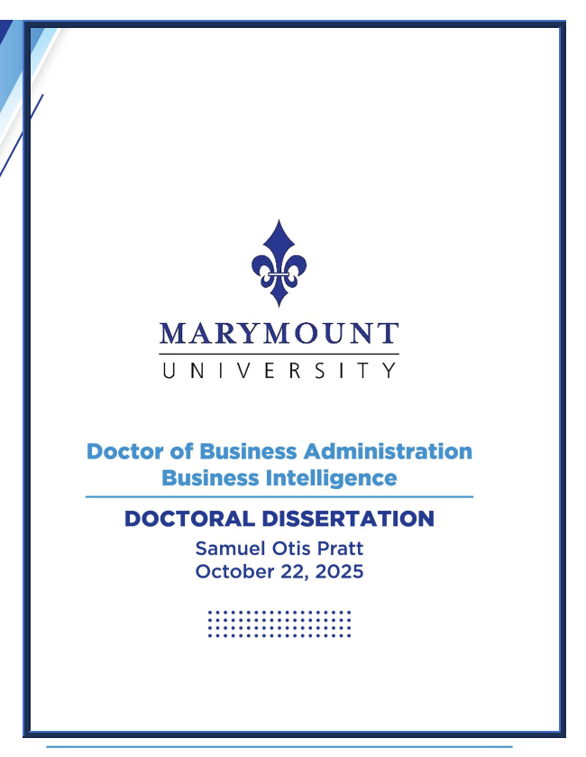 eContent_Pro's tweet photo. Congrats to Samuel Pratt on the publication of his dissertation, How Does The Adoption Of Business Intelligence Systems Impact Organizational Profitability In African Developing Countries? He used eContent Pro's copy editing to support his publication. 

https://t.co/bxd0lk9FXN https://t.co/mFGs3DDPx6
