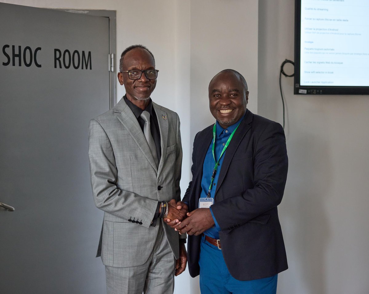 ProfJanabi's tweet photo. A pleasure to welcome Mr Jackson Peter Claver Mushumbasi and Mr Ambele Mwafulango of the National Public Health Laboratory, Tanzania, on a courtesy call to @WHOAFRO in Brazzaville. 

We exchanged on strengthening laboratory systems, and I congratulated them on Tanzania’s NPHL designation as a WHO HIVResNet National Laboratory, which places the country at the forefront of efforts to monitor HIV drug resistance.

WHO remains committed to supporting countries to strengthen laboratory systems and advance progress towards ending the AIDS epidemic.