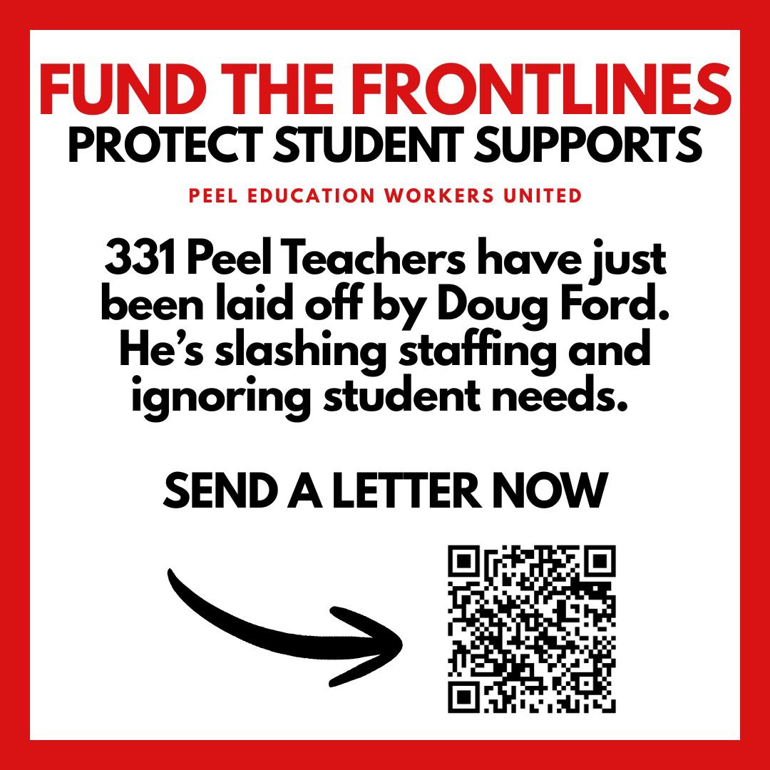 osstfd19otbu's tweet photo. The Education Budget was just released, with projected enrolments dropping again... 💸 🤔 💸 Do you know what's happening in the PDSB? ✂️
Join us in speaking up. #FundTheFrontlines #PEWU #OntEd https://t.co/8pTWC48LS5
