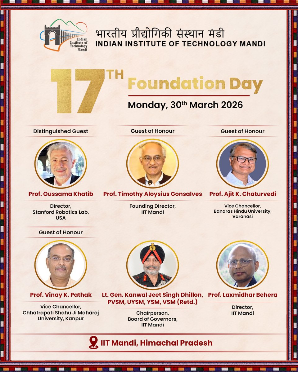 Director, IIT Mandi tweet media