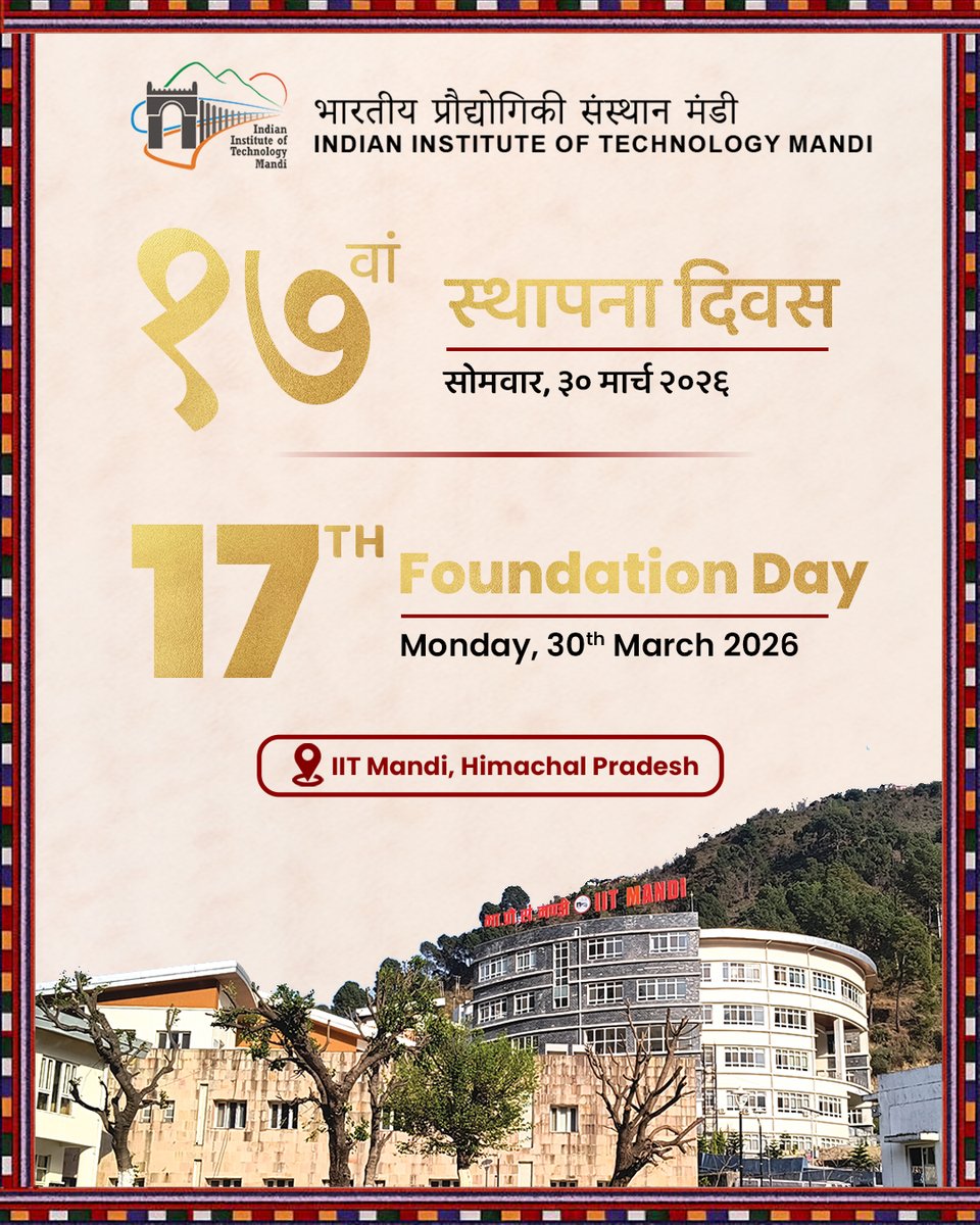 Director, IIT Mandi tweet media