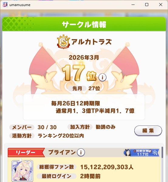 ブライアン@ウマ娘 tweet media