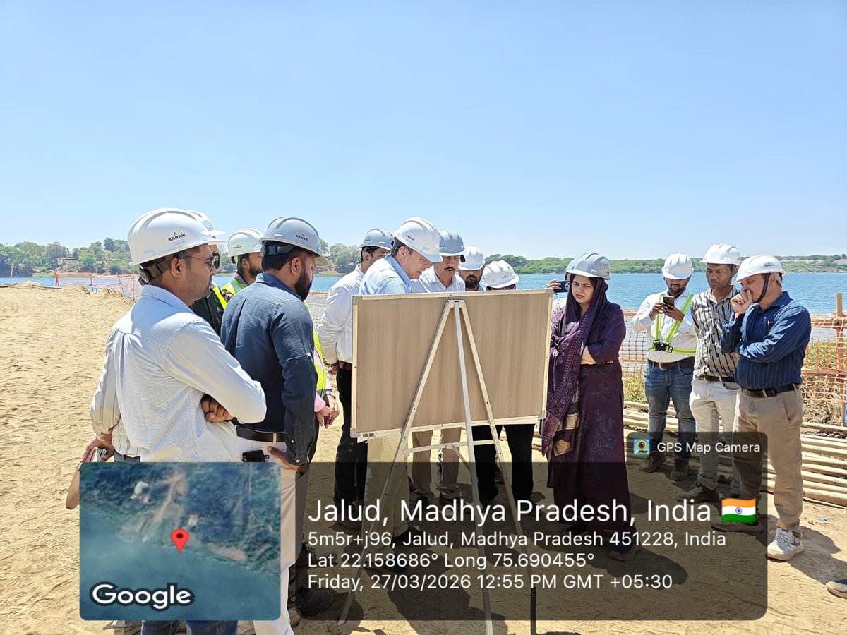 संचालनालय , नगरीय प्रशासन एवं विकास, म.प्र. की सहायक यंत्री श्रीमती प्रिया पटेल द्वारा अमृत योजना अंतर्गत इंदौर जल प्रदाय एवं सीवरेज परियोजना के निर्माण कार्यों का स्थल निरीक्षण किया गया।