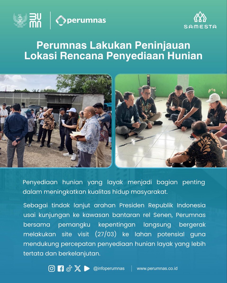 Official Perumnas tweet media