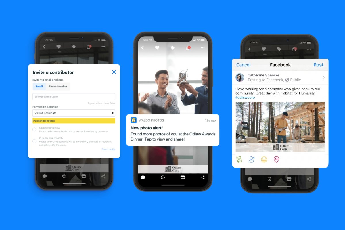 Turn company events into organic reach 📈

• Crowdsource photos from photographers + attendees 
• Automated photo delivery via text
• Automated Branded filtering  

Every shared photo = earned media

#CompanyEvents #BrandAwareness #UserGeneratedContent