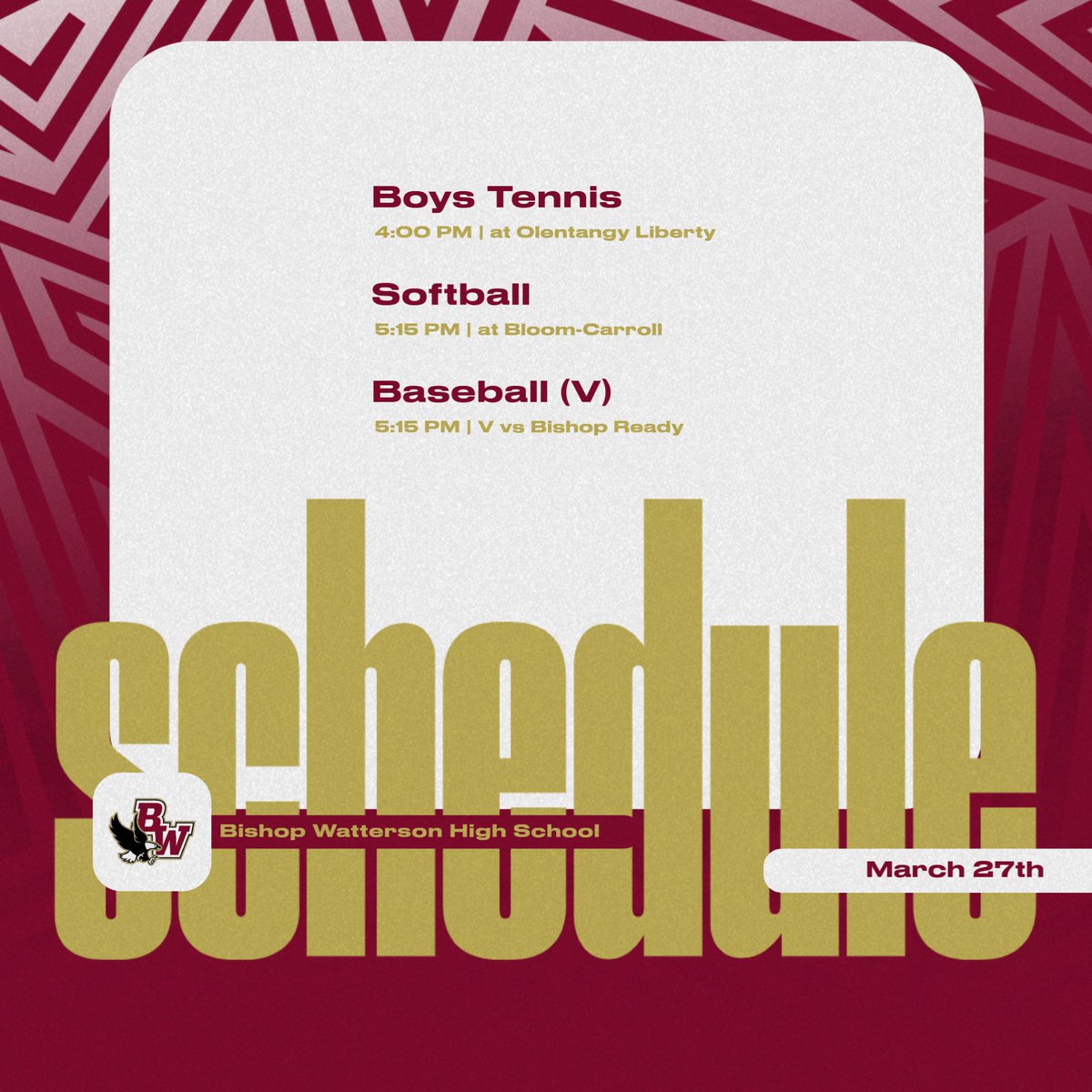 Watterson Athletics tweet media