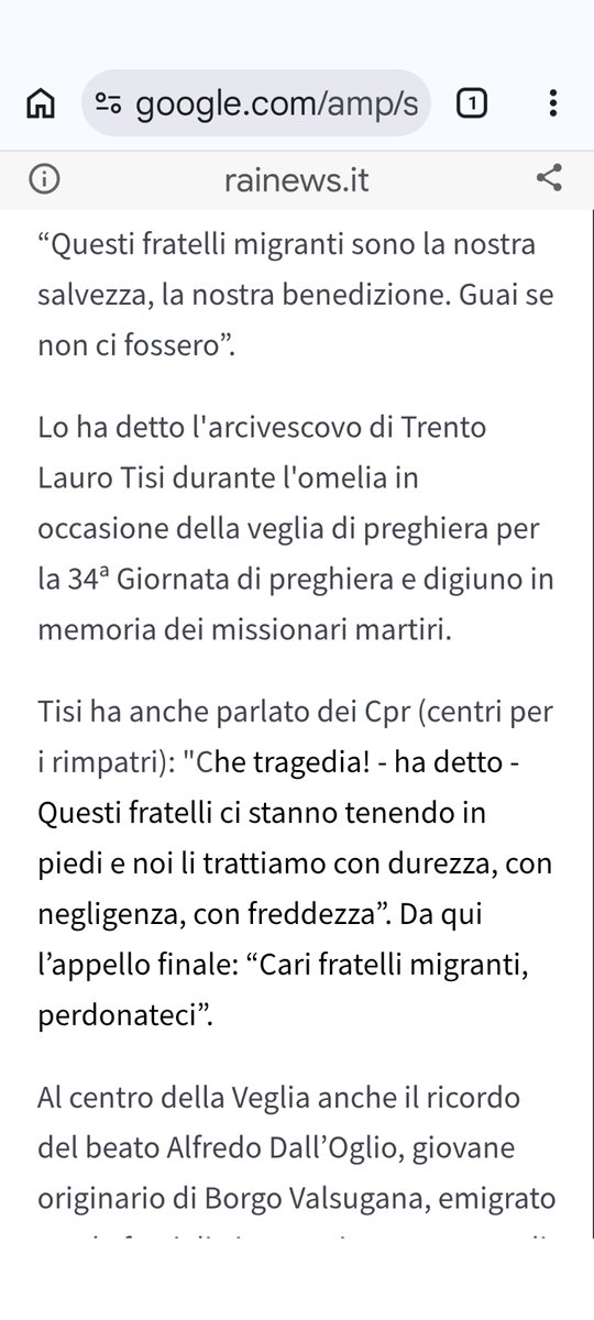 MauroMusacchi's tweet image. Monsignor #Tisi, ma è sicuro di quello che dice?
A Lei non giungono le notizie degli orrendi crimini, dell'odio verso gli italiani?
Vive nel Suo arcivescovado senza mai uscire?
Si scusi con i familiari delle vittime, piuttosto.
Pare un eretico.