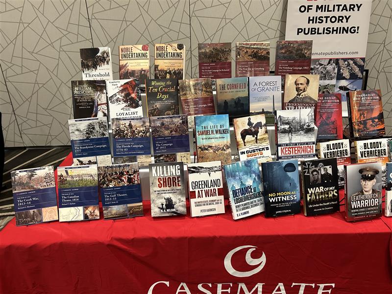 casematepub's tweet image. We're attending the Society for Military History 2026 Annual Meeting in Arlington, Virginia!

Stop by our booth to check out our recent books and learn more about the process of becoming a Casemate author!

#SMH #militaryhistory #militarybooks