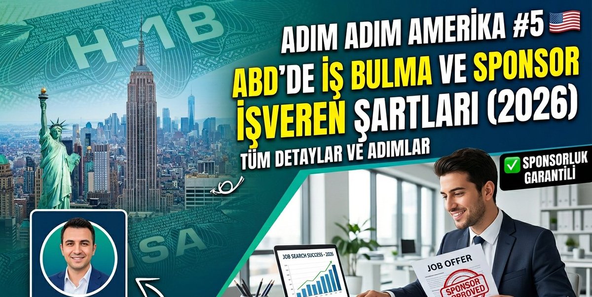 Amerika hayaliniz gerçeğe dönüşebilir! 2026 yılında ABD'de nasıl iş bulunur? Sponsor işverenlerin aradığı şartlar neler? 💼

📺 Hemen İzle: youtube.com/watch?v=w5X2Cm…
#sondakika #onalgallant #Amerika #ABD #İşArama #Kariyer #Sponsorluk #AmerikaVizesi #StepByStepUSA