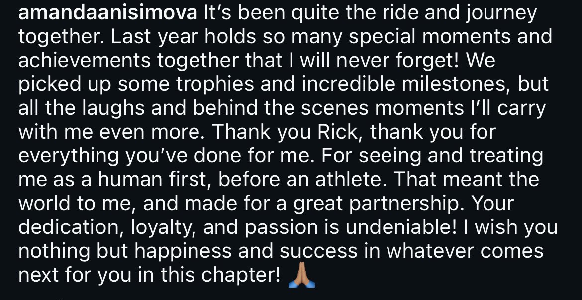 VikaArynafansss's tweet photo. Anisimova announces her split with her coach😭😭😭I think she might get Wim fissette https://t.co/4XAmDjsR1p