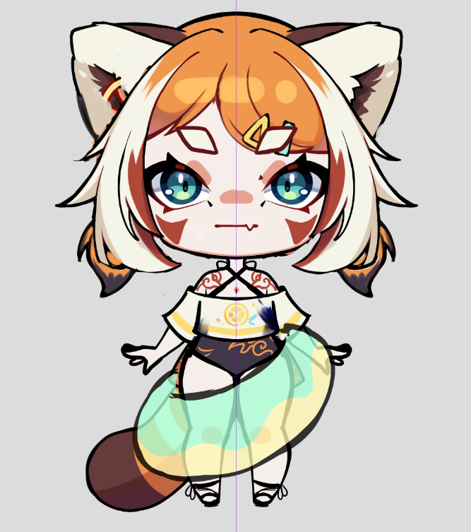 LinaKaizumi's tweet photo. Testing my summer outfit on my chibi model ☀️🌊 https://t.co/7T7n47yRay