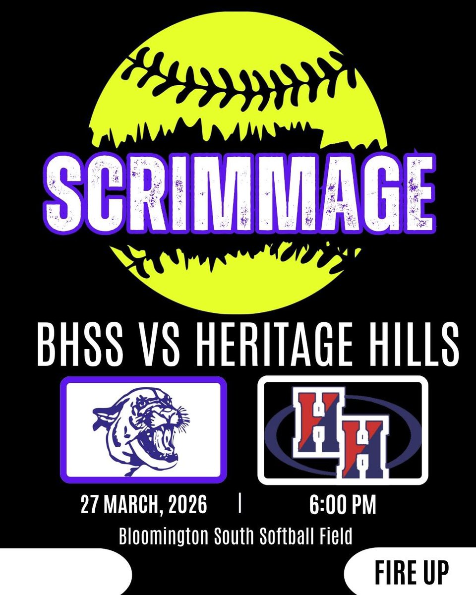 BSouthSoftball's tweet photo. 🥎 SCRIMMAGE ALERT 🥎
The Panthers will host Heritage Hills for their softball scrimmage tonight. Game time is set for 6:00 PM. Come on out to the South Softball Field to get a first glance of the softball team in action 🐾. https://t.co/dOyAAQgX0c