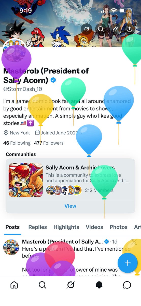 Masterob (President of Sally Acorn) tweet media