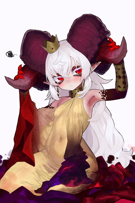 大きな角が気になる魔王ちゃん