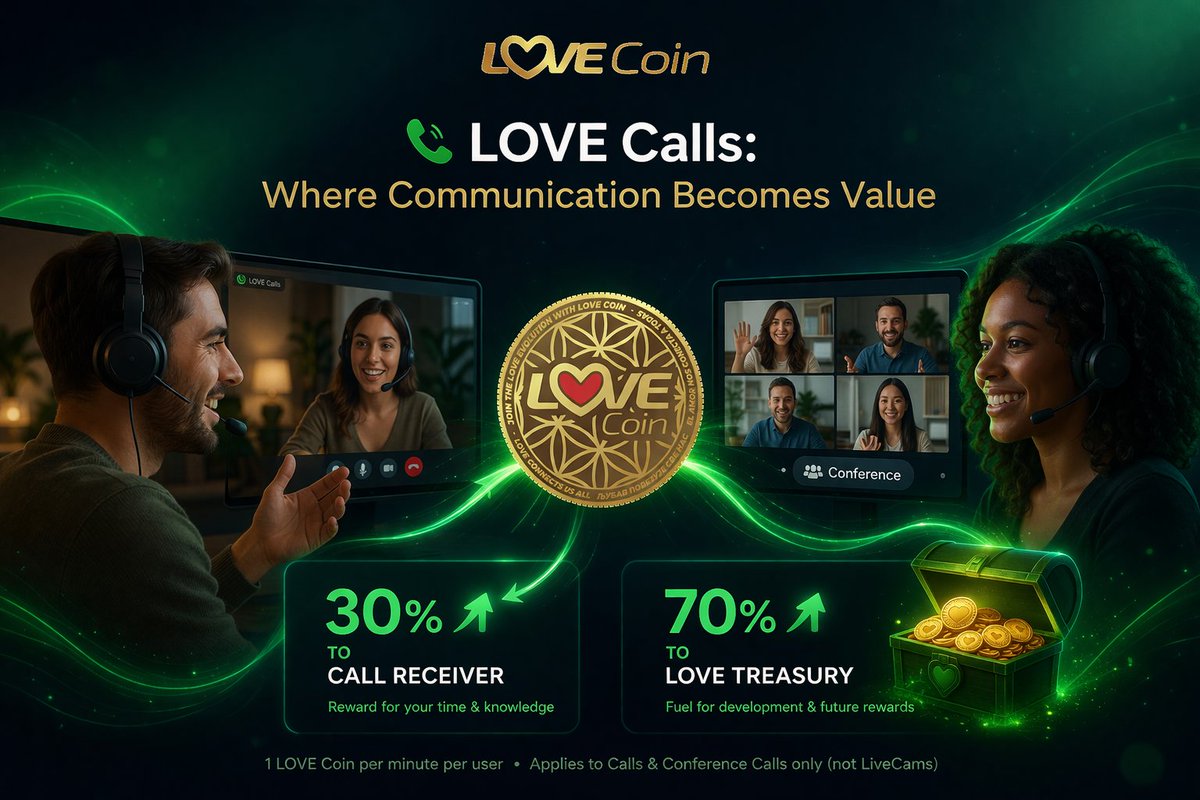 LOVECoin12's tweet image. Your time has value.
Now it pays. ❤️
📞 LOVE Calls
1 LOVE / min
30% → you
70% → ecosystem
Talk. Connect. Earn.

#LOVEvolution #Web3 #AttentionEconomy 
lovecoin.life/article/9b3af9…