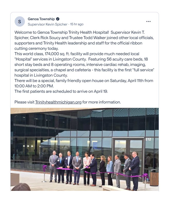 Genoa Township tweet media